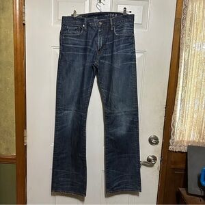 Gap 1969 Mens Boot Fit Denim Jeans Dark Wash Size 34 X 32